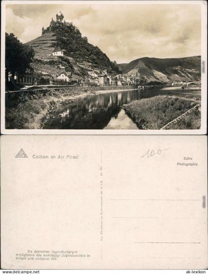 Ansichtskarte Cochem Kochem Reichsburg Cochem 1930