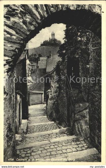 Cochem Mosel Alt Cochem mit Burg