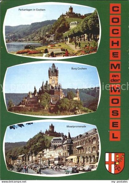Cochem Mosel Parkanlagen Burg Cochem Moselpromenade