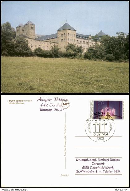 Ansichtskarte Coesfeld Kloster Gerleve 1984   mit Sonderstempel