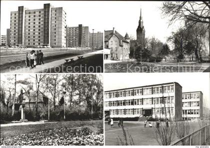 Coswig Sachsen Wohnblocks Kirche Park
