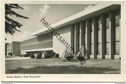 Berlin-Dahlem - Freie Universität - Foto-AK - Verlag Kunst und Bild Berlin gel. 1956