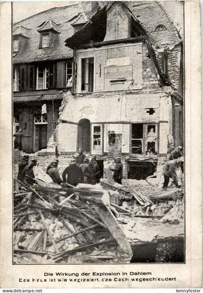 Die Wirkung der Explosion in Dahlem