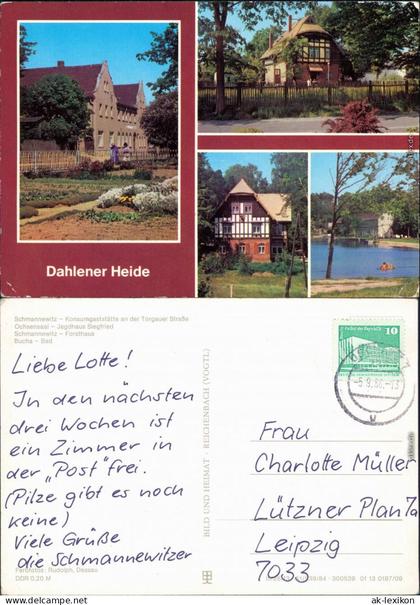 Ochsensaal Dahlen Dahlener Heide: Gaststätte, Konsum-Tagescafé "Jagdhaus   1984