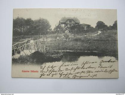 DÖBERITZ   , Kaserne  ,    seltene Karte um  1910
