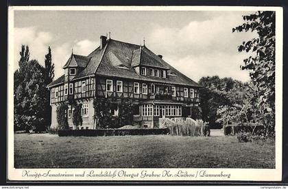 AK Grabow / Dannenberg, Kneipp-Sanatorium Schloss Obergut