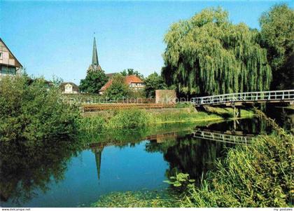 Dannenberg  Elbe Luechow-Dannenberg Niedersachsen Jeetzel Fluss Kirchturm Fachwe