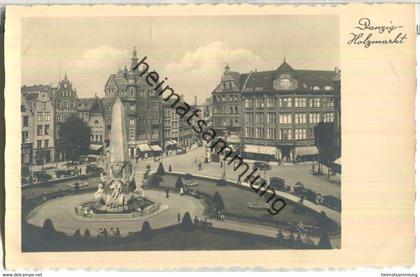 Danzig - Holzmarkt - Foto-AK 30er Jahre - Verlag W. F. Burau Danzig