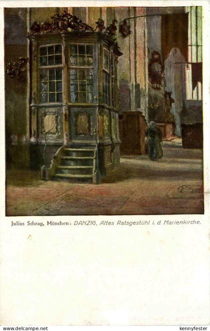 Danzig - Künstlerkarte