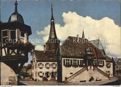 Deidesheim Rathaus mit Barocktreppe