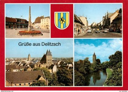 Delitzsch Postmeilensaeule Wilh Pieck Strasse Stadtblick Am Stadtgraben