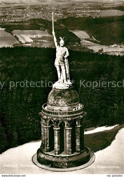 Hermannsdenkmal Fliegeraufnahme Detmold