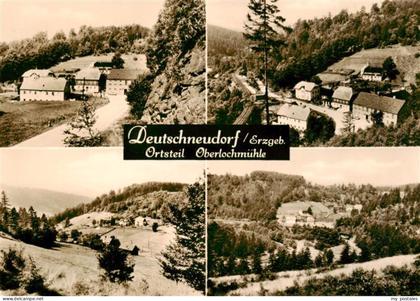Deutschneudorf Erzgebirgskreis Sachsen Oberlochmuehle Erzgebirge Waldtal Haeuser