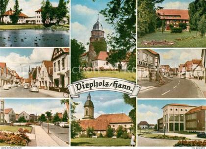 Diepholz Schwanenteich Kirche Strassenpartien
