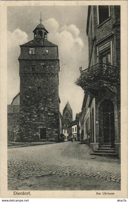 CPA AK Dierdorf - Am Uhrturm GERMANY (1069117)