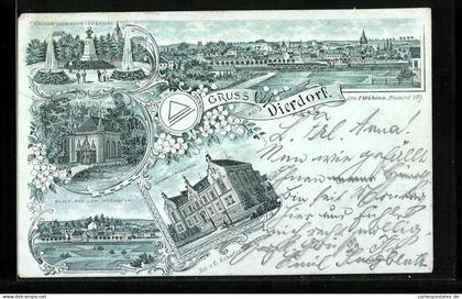 Lithographie Dierdorf, Johanniter Hospital, Mausoleum
