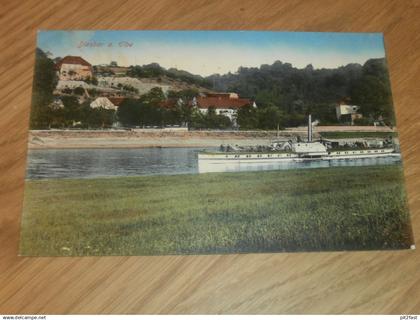 alte AK - Diesbar-Seußlitz , ca. 1910 , Dampfer , Nünchritz  !!!