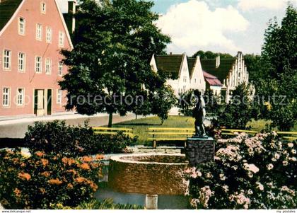 Dingolfing Obere Stadt Parkanlagen Brunnen Statue