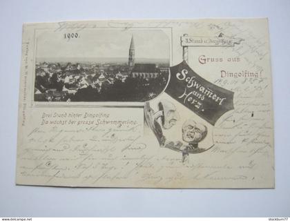 Dingolfing ,  seltene Karte um 1900