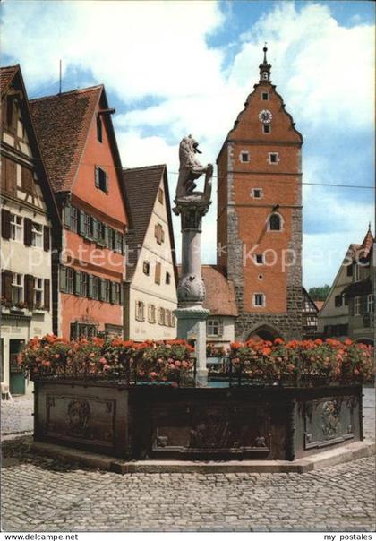 Dinkelsbuehl Loewenbrunnen