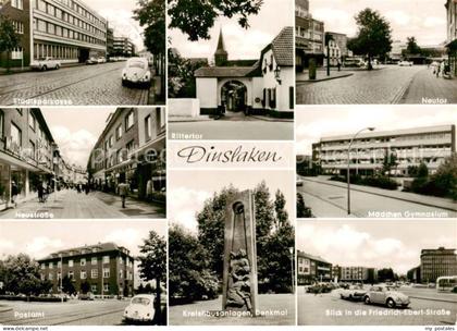 Dinslaken Stadtsparkasse Neuestrasse Postamt Rittertor Kreihausanlagen Denkmal N