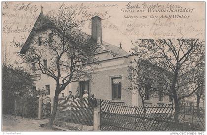 AK Wendischkarsdorf Karsdorf Bäckerei Gasthof bei Rabenau Oelsa Dippoldiswalde Malter Seifersdorf Oberhäslich Quohren