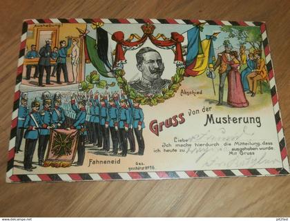 alte AK - Musterung in Ditzingen , 1914 , Fahneneid , Ansichtskarte !!