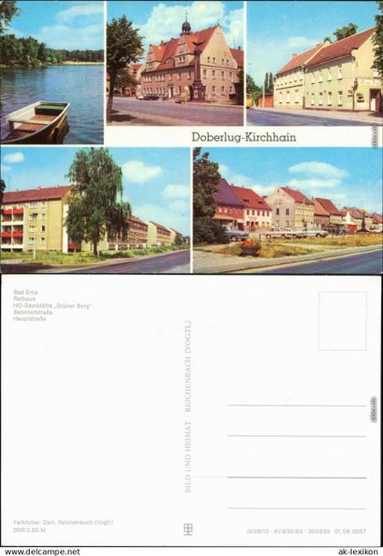 Doberlug-Kirchhain, Rathaus, HO-Gaststätte, Bahnhofstraße, Hauptstraße 1983