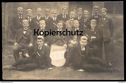 ALTE POSTKARTE VEREINIGUNG FIDELE BRÜDER DÖBELN 1916 F. B. D. Studenten Studentika Studentica cpa postcard Ansichtskarte