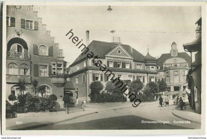 Donaueschingen - Karlstraße - Foto-Ansichtskarte