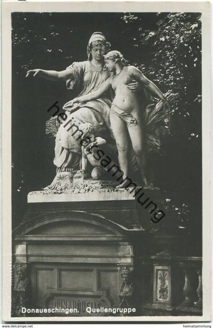 Donaueschingen - Quellengruppe - Foto-Ansichtskarte