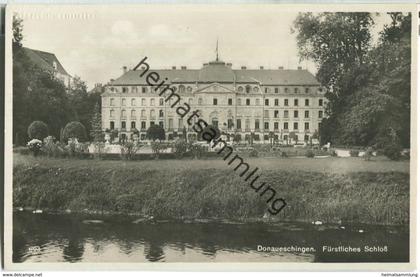 Donaueschingen - Schloss - Foto-Ansichtskarte