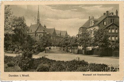 Dorsten in Westfalen - Westwall mit Krankenhaus