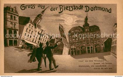 DORTMUND  CITY Gruss-Karte Bierstadt-Dortmund
