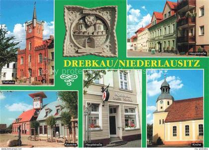Drebkau Niederlausitz Brandenburg Rathaus Hauptstrasse Kausche Apotheke-zum-Kreu