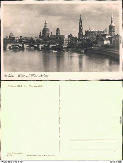 Ansichtskarte Dresden Dresden Altstädter Elbufer 1940