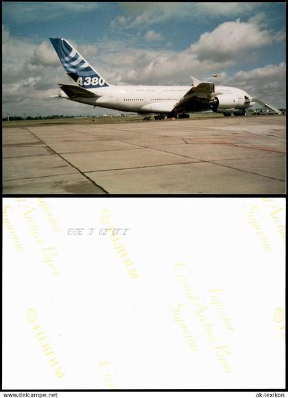 Klotzsche-Dresden A380 Airbus Flugzeug Airplane Avion   2007 Privatfoto Foto