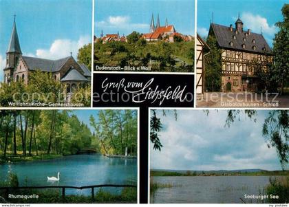 Eichsfeld Duderstadt Wallfahrtskirche Germershausen Duderstadt Blick vom Wall Gi