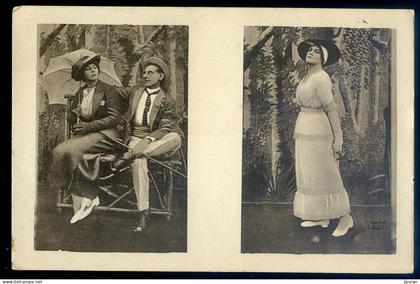 cpa d' Allemagne Lager Dülmen - Théâtre des prisonniers de guerre du camp de Dülmen -- Duelmen - travestis   JU25-72