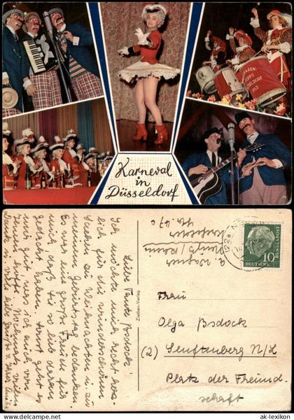 Düsseldorf Karneval Fastnacht Personen Narren Funkenmariechen 1960