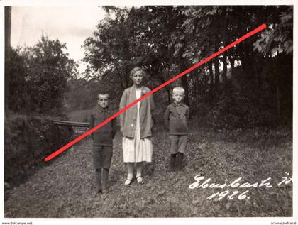 Foto Ebersbach 1926 Familie von Walter Tech ? a Neugersdorf Neusalza Spremberg Seifhennersdorf Eibau Löbau Zittau Fugau