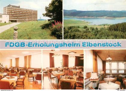 Eibenstock FDGB Erholungsheim Eibenstock Gastraeume Seepartie