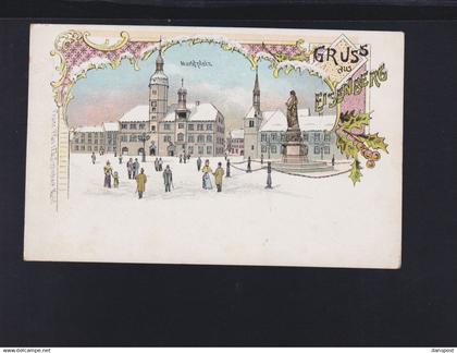 Dt. Reich Litho Eisenberg Marktplatz