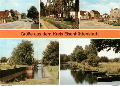 Eisenhuettenstadt Hauptstrasse Bungalowsiedlung Orderstrasse Schleuse Kraftwerk