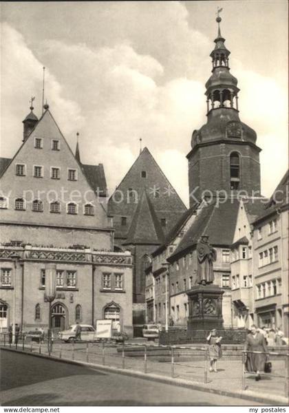 Eisleben Lutherstadt Rathaus Lutherdenkmal