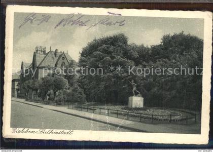Eisleben Schlossplatz Marathonlaeufer Postamt
