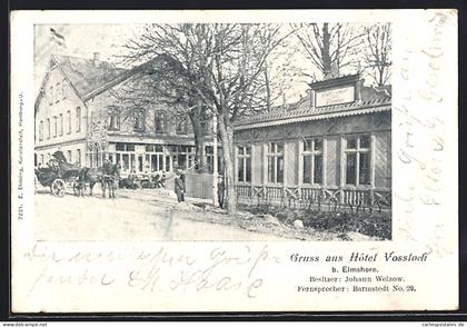 AK Elmshorn, Hotel Vossloch, Bes. Johann Welzow