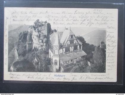 AK Elsass 1903 Hohbarr Stempel Zabern. Felix Luib, Kunstverlagsanstalt Strassburg