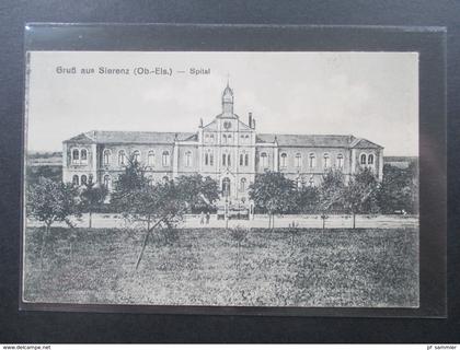 AK Elsass 1917 Gruß aus Sierenz Ober Elsass - Spital. Verlag Albert Kanitzer