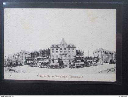 AK Elsass Saal im Els. Sanatorium Tannenberg. Verlag W. Springer Söhne Strassburg im Elsass